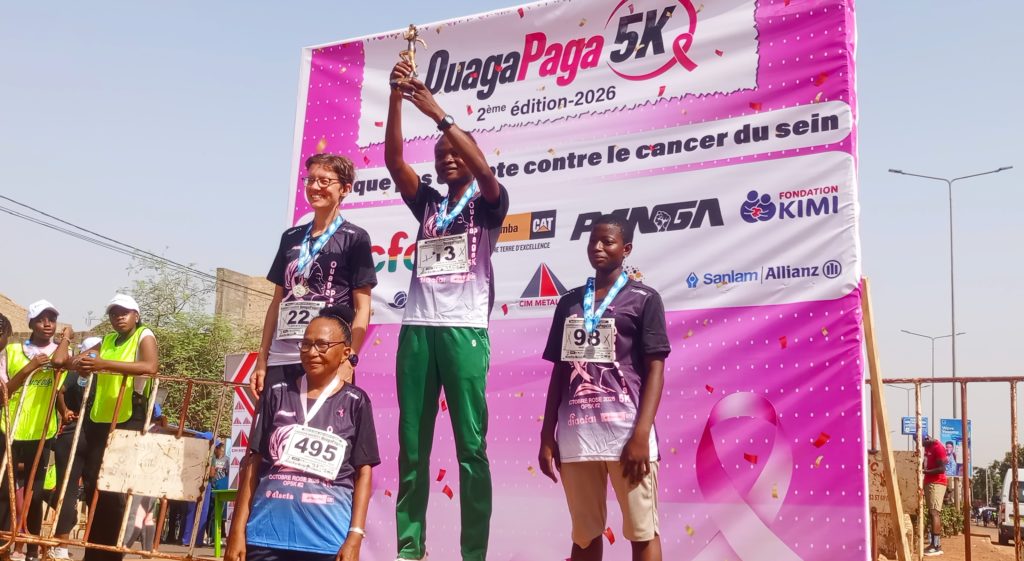 « Ouaga Paga 5 km » : Leïla Ouédraogo s’impose à la 2ᵉ édition dédiée à Octobre Rose